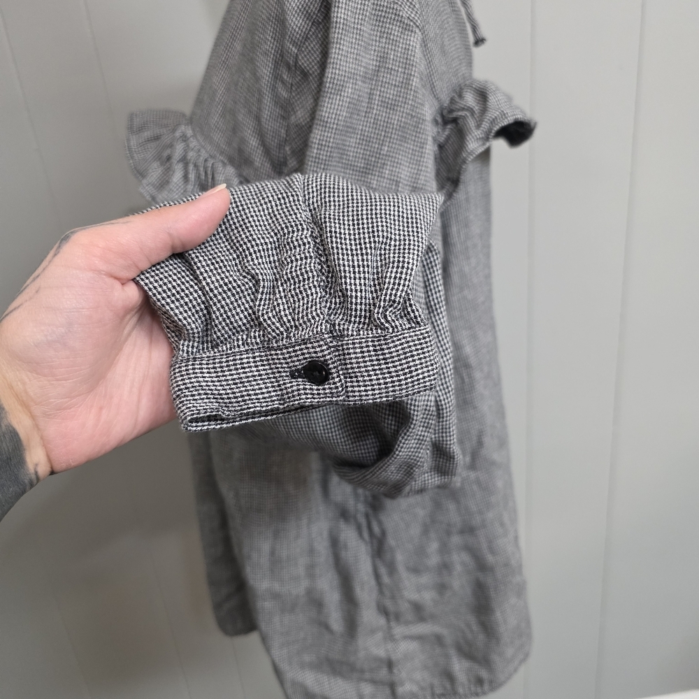 Simply Be Long Sleeve Ruffle Blouse - Picture 5 of 12